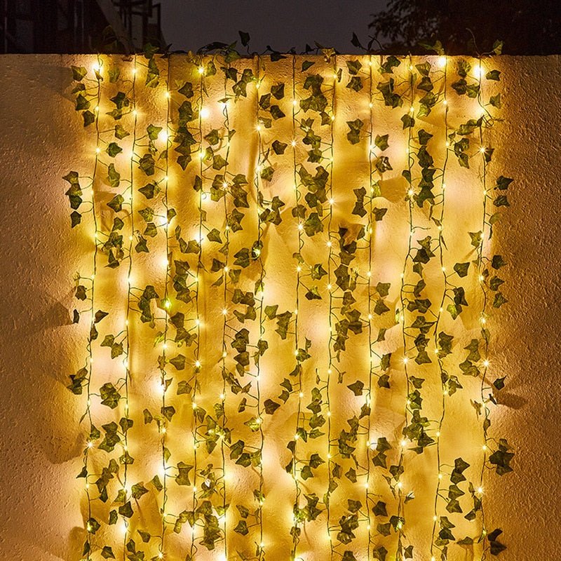 Stornfield | IvyGlow Solar Ivy String Lights | Waterproof | LED Ambient Light for Garden & Balcony | Outdoor Decor