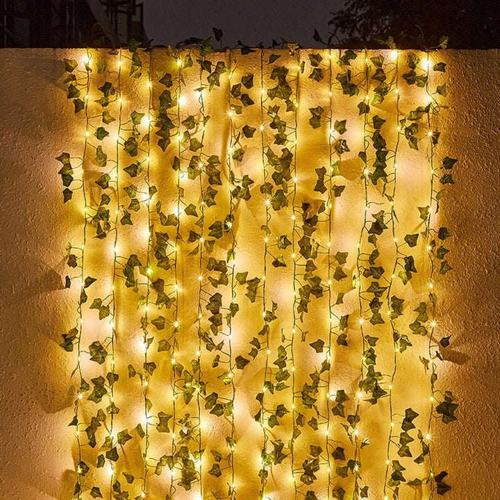 Stornfield | IvyGlow Solar Ivy String Lights | Waterproof | LED Ambient Light for Garden & Balcony | Outdoor Decor