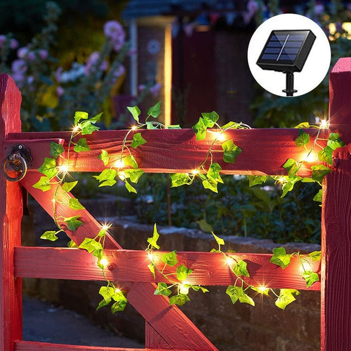 Stornfield | IvyGlow Solar Ivy String Lights | Waterproof | LED Ambient Light for Garden & Balcony | Outdoor Decor