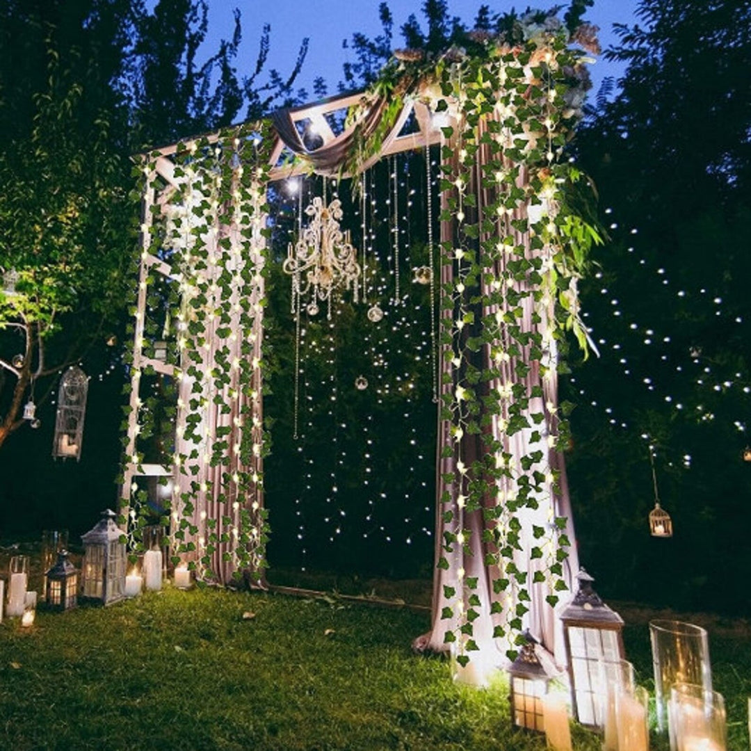 Stornfield | IvyGlow Solar Ivy String Lights | Waterproof | LED Ambient Light for Garden & Balcony | Outdoor Decor