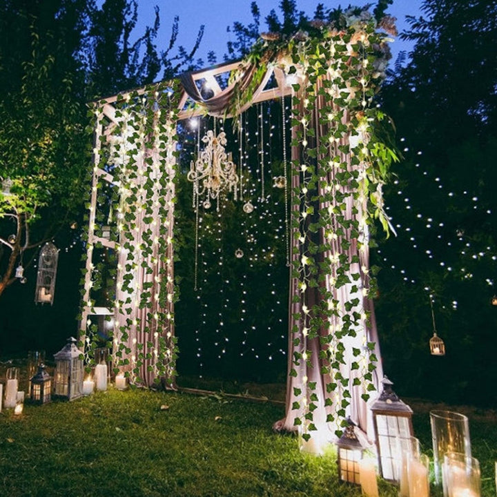 Stornfield | IvyGlow Solar Ivy String Lights | Waterproof | LED Ambient Light for Garden & Balcony | Outdoor Decor