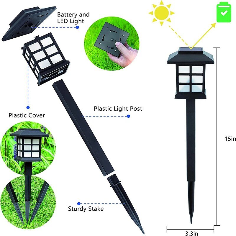 Stornfield Solar LED Pathway Lanterns