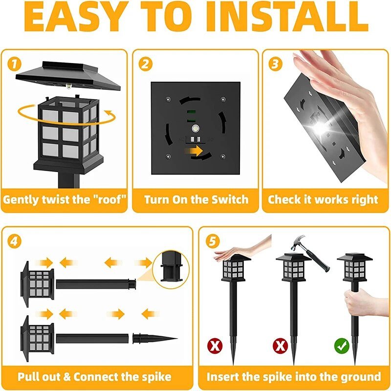 Stornfield Solar LED Pathway Lanterns