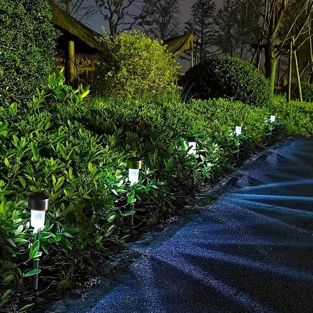 LED solar cell lamps on spikes - Black 10 pcs. | Stornfield