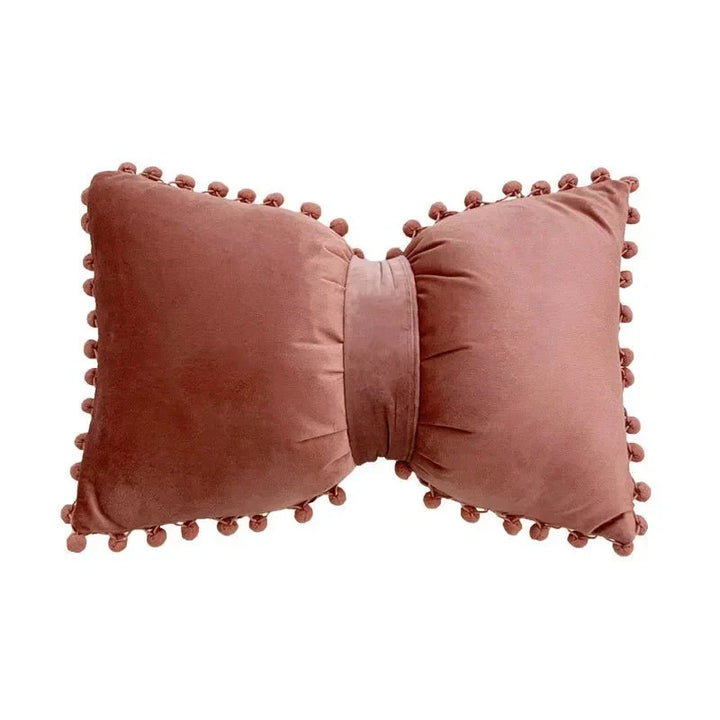 Solid Candy Colour Tasseled Cushion Cover Velvet 50x30cm | Stornfield