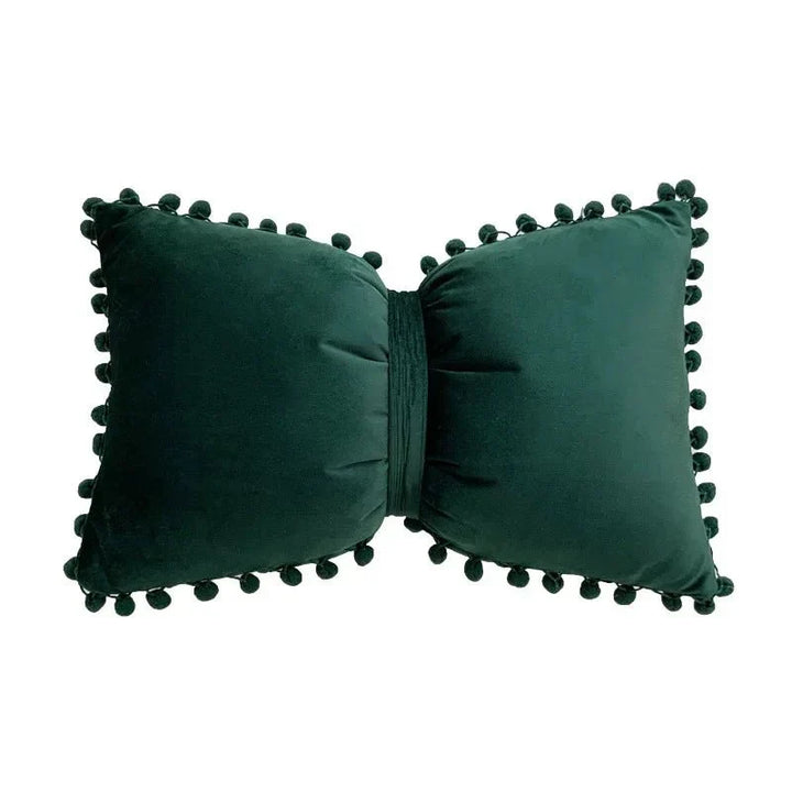 Solid Candy Colour Tasseled Cushion Cover Velvet 50x30cm | Stornfield