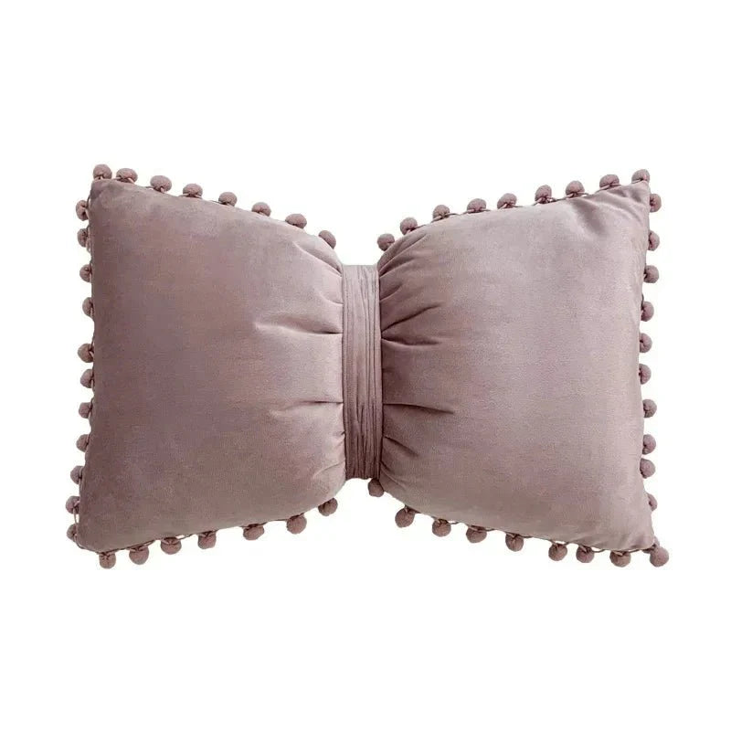 Solid Candy Colour Tasseled Cushion Cover Velvet 50x30cm | Stornfield