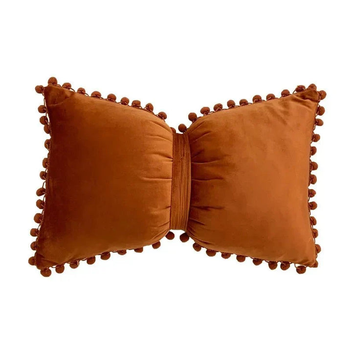 Solid Candy Colour Tasseled Cushion Cover Velvet 50x30cm | Stornfield