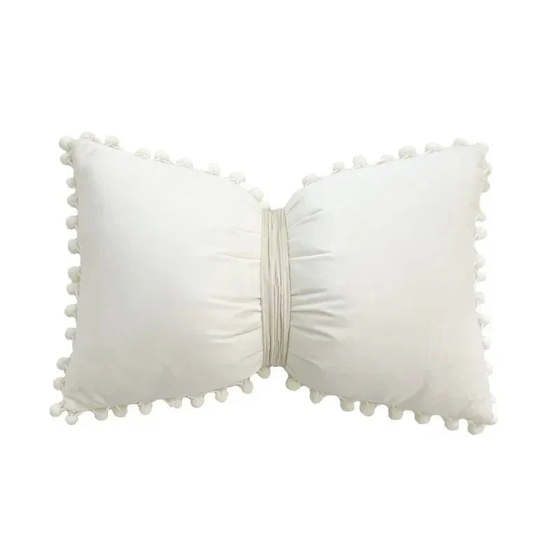 Solid Candy Colour Tasseled Cushion Cover Velvet 50x30cm | Stornfield
