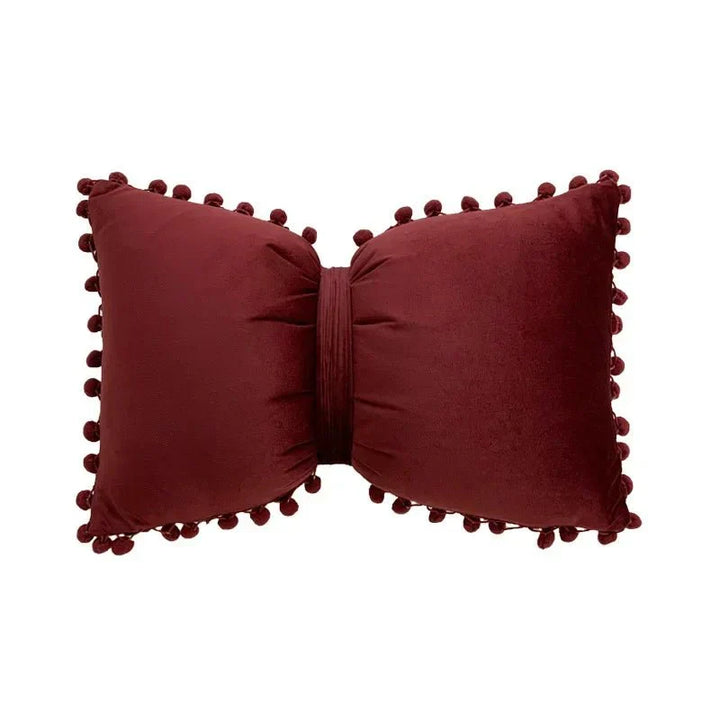 Solid Candy Colour Tasseled Cushion Cover Velvet 50x30cm | Stornfield
