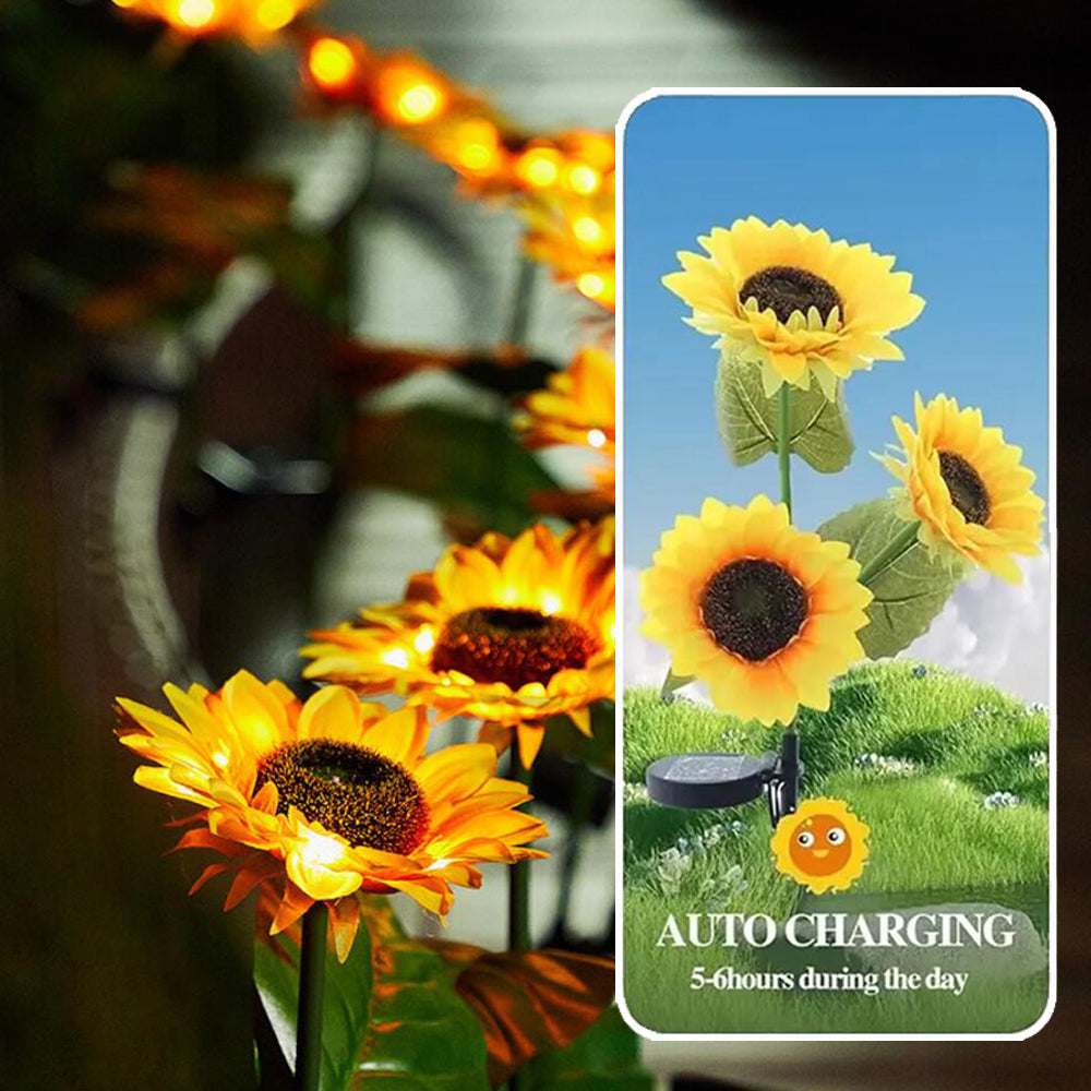 Solar-Sunflower-Garden-Lamp 80 cm | Stornfield