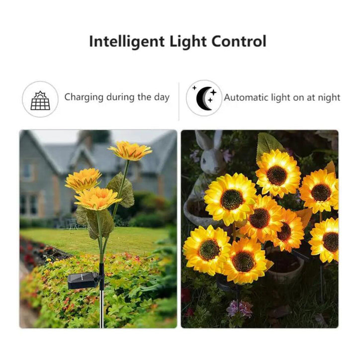 Solar-Sunflower-Garden-Lamp 80 cm | Stornfield