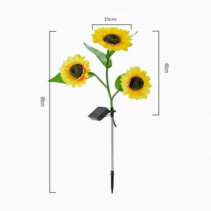 Solar-Sunflower-Garden-Lamp 80 cm | Stornfield