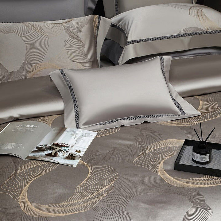 Sonata Luxury Duvet Cover Set – 1000 TC Cotton with Silky Satin Finish | Stornfield