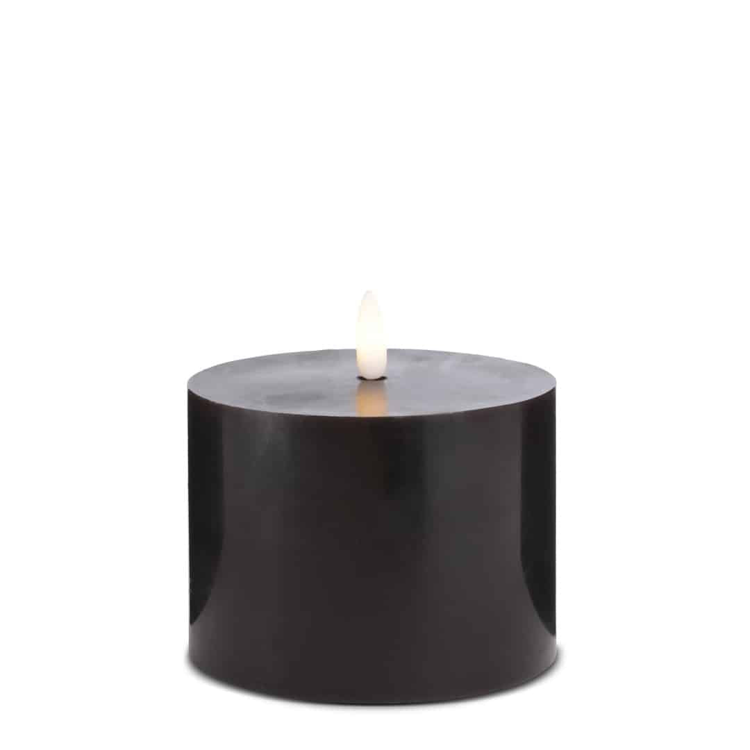 LED Candle (1 piece) with realistic 3D flame 10 x 10 cm | Stornfield