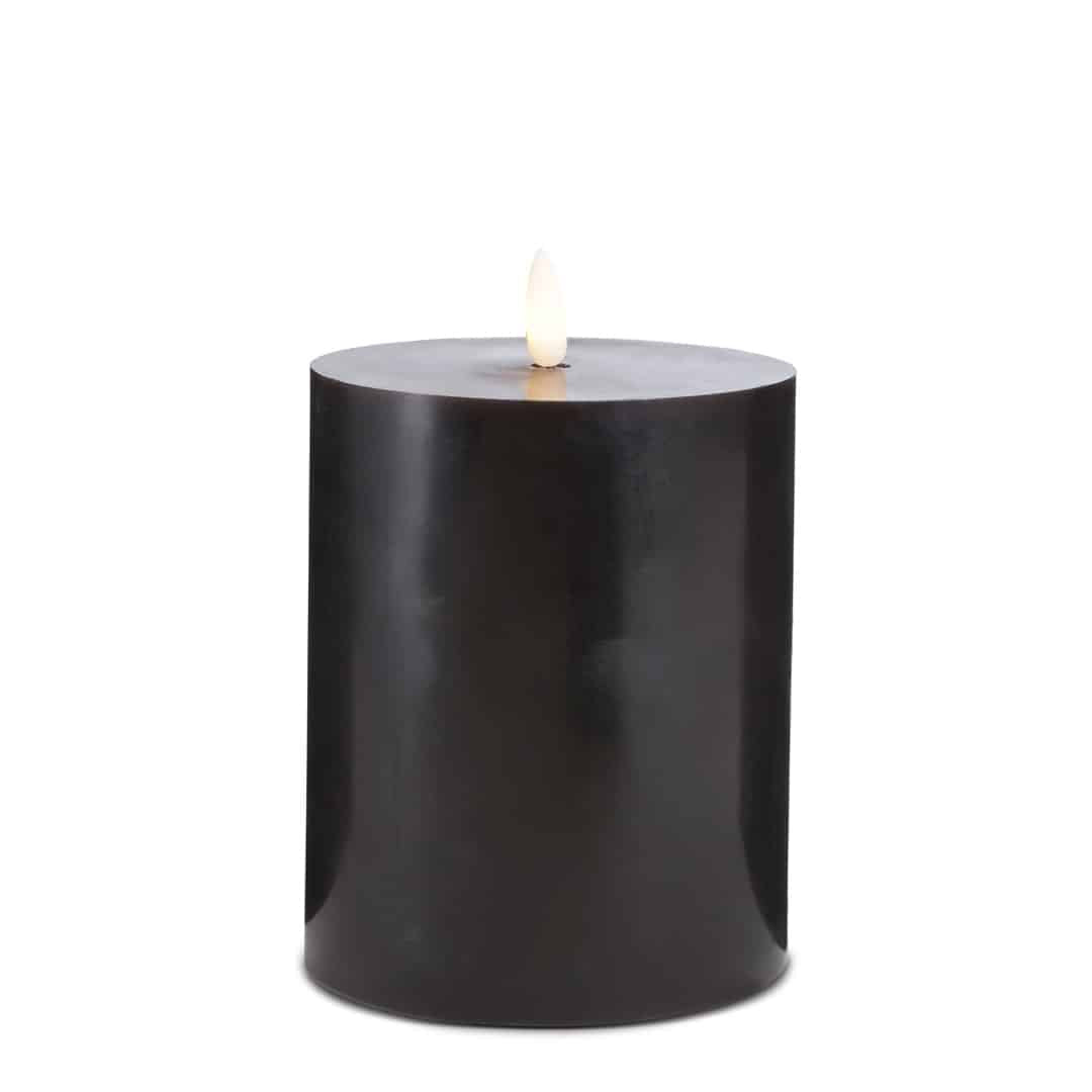 LED candle (1 piece) with realistic 3D flame 10 x 15 cm | Stornfield