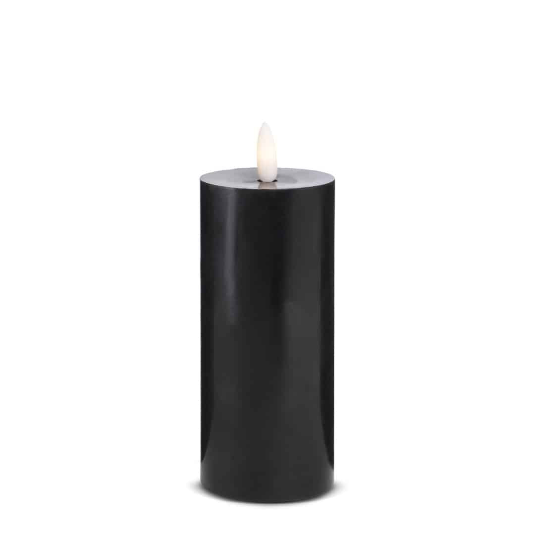LED Candle (1 piece) with realistic 3D flame 5 x 15 cm | Stornfield