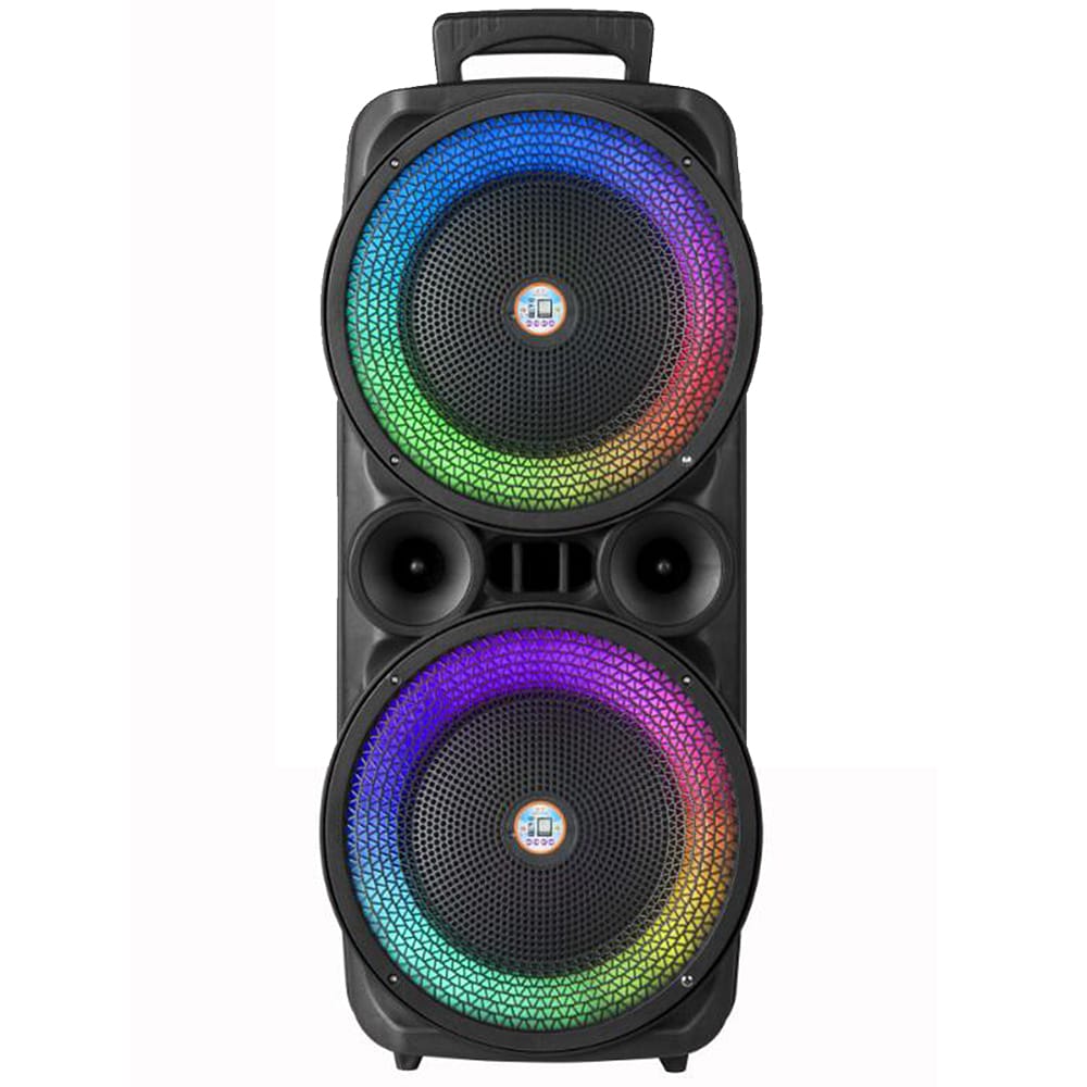 Soundbox 2 x 8" - LED lighting, microphone and remote control | Stornfield