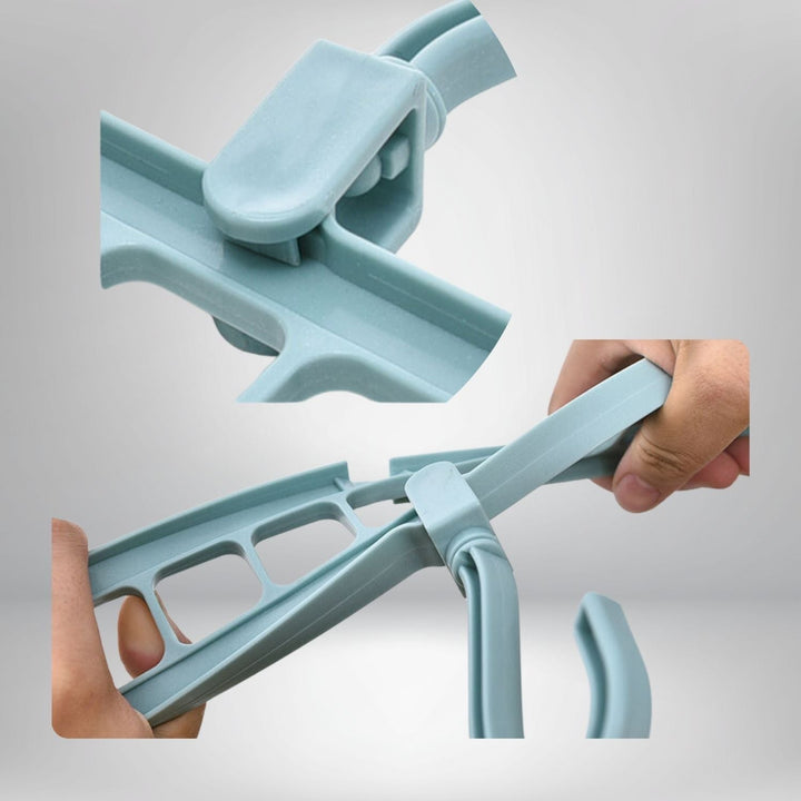 Clothes hanger organizer space-saving rack 2-piece set | Stornfield
