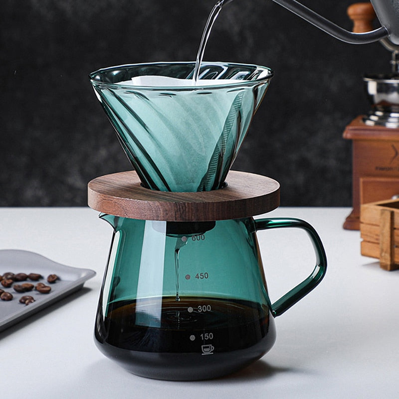 Specialized Coffeeware Kit Pour Over Coffee Glass Sharing Pot | Stornfield