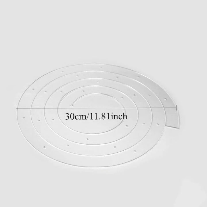 Spiral Multi-Tier Acrylic Cake Stand Reusable Foldable Pastry Decoration | Stornfield