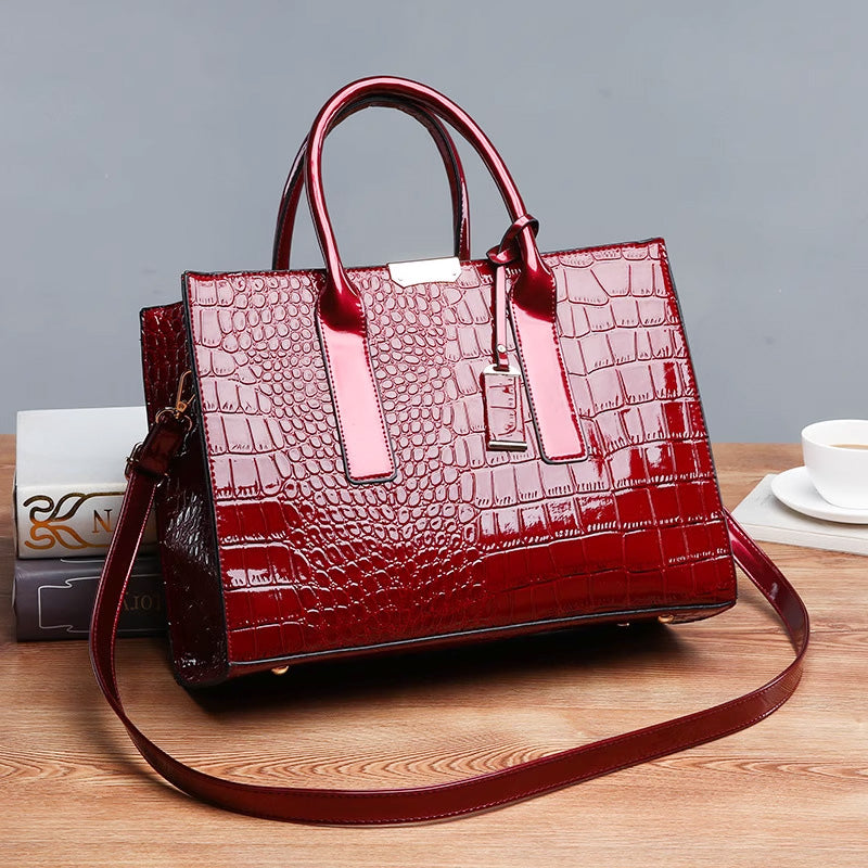 Stornfield | Crocodile embossed bag.
