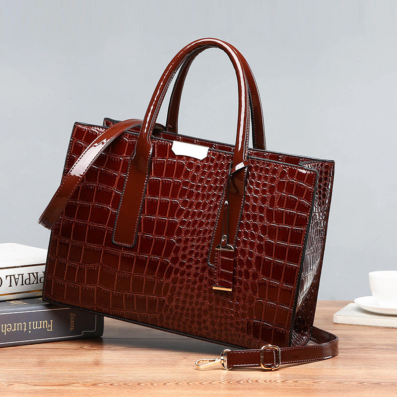 Stornfield | Crocodile embossed bag.