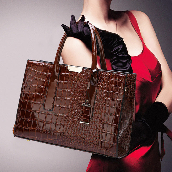 Stornfield | Crocodile embossed bag.