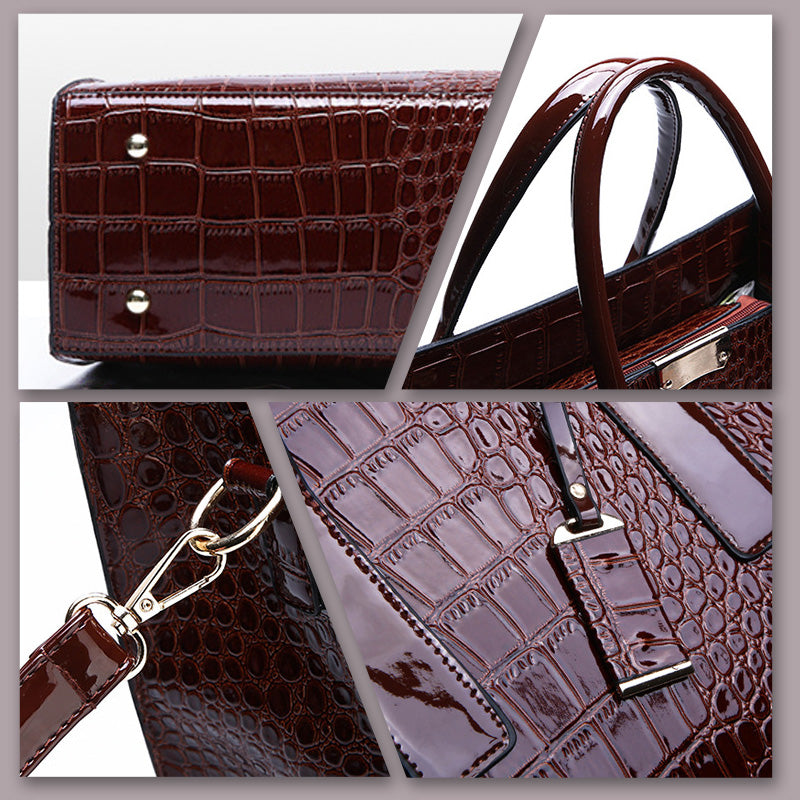 Stornfield | Crocodile embossed bag.