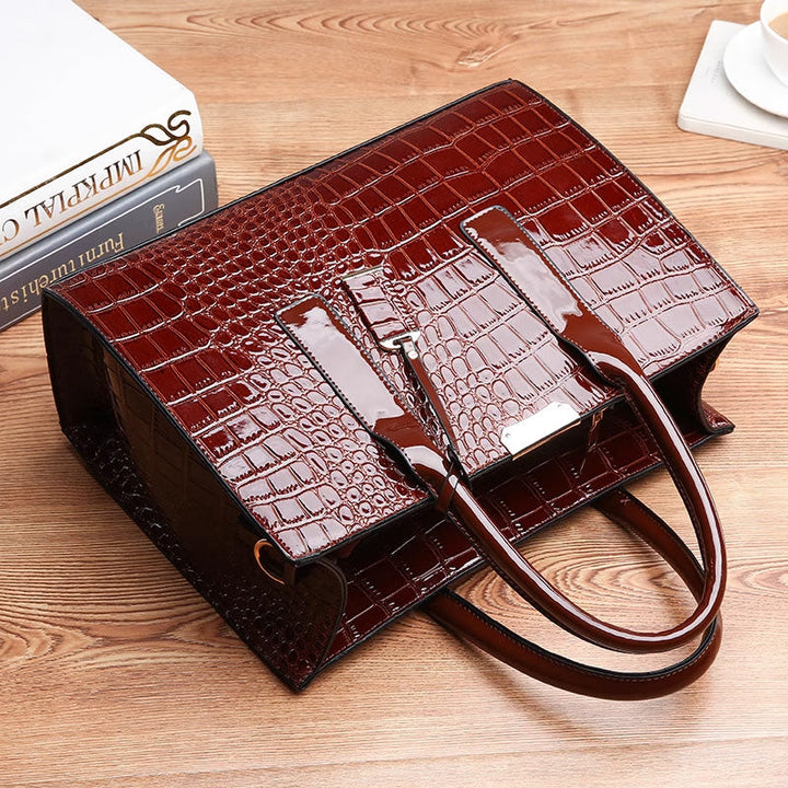 Stornfield | Crocodile embossed bag.