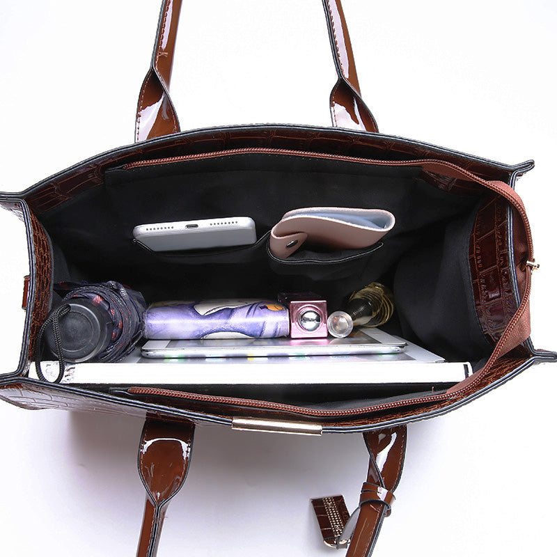 Stornfield | Crocodile embossed bag.