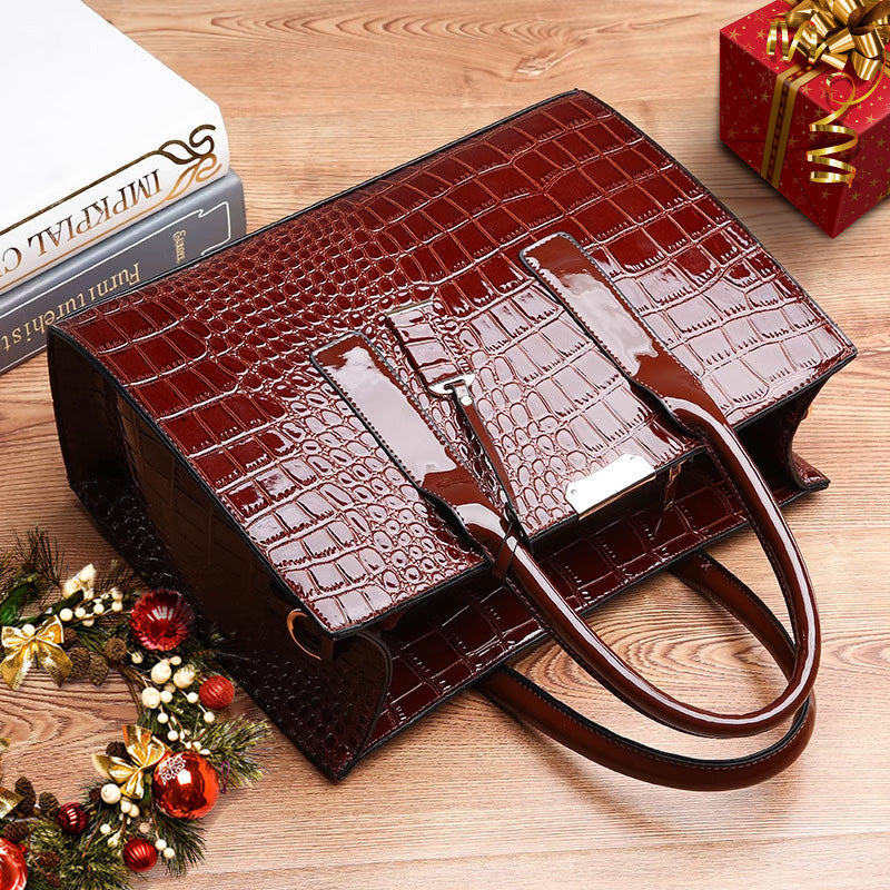 Stornfield | Crocodile embossed bag.