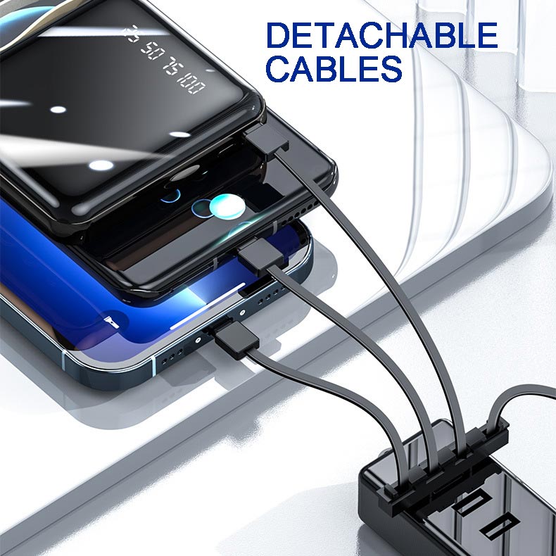 Stornfield | Fast Charge 20000mAh Mini Powerbank with Integrated Cables