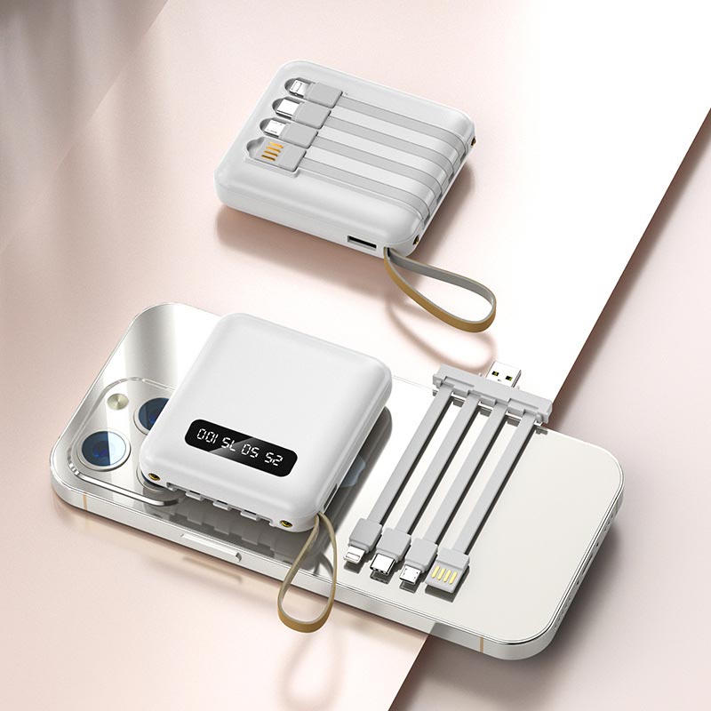 Stornfield | Fast Charge 20000mAh Mini Powerbank with Integrated Cables