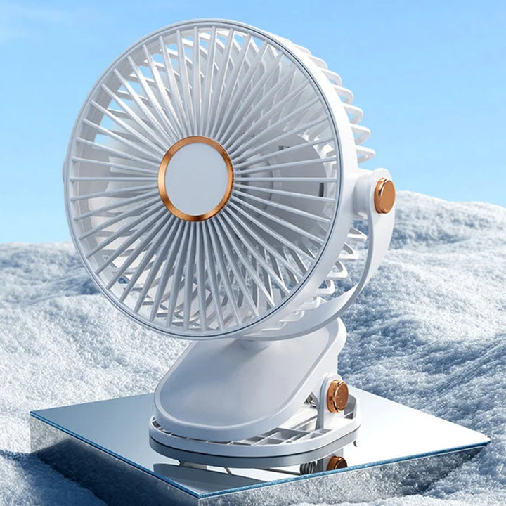 Rechargeable Clip-On Hanging Desk Air Conditioning Fan | Stornfield