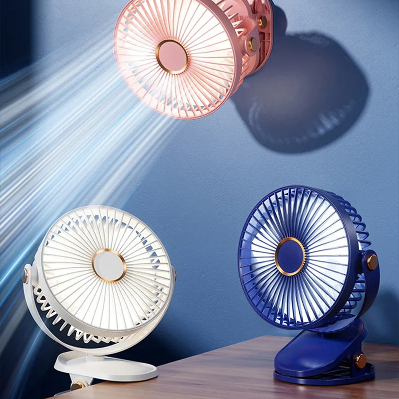 Rechargeable Clip-On Hanging Desk Air Conditioning Fan | Stornfield