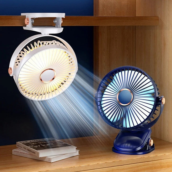 Rechargeable Clip-On Hanging Desk Air Conditioning Fan | Stornfield