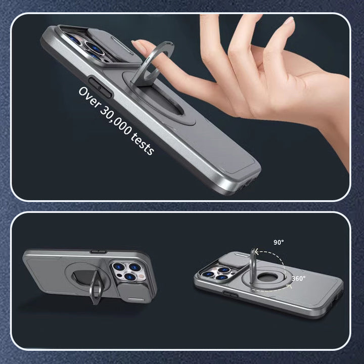 Shock-resistant phone case | Integrated stand and magnetic protection