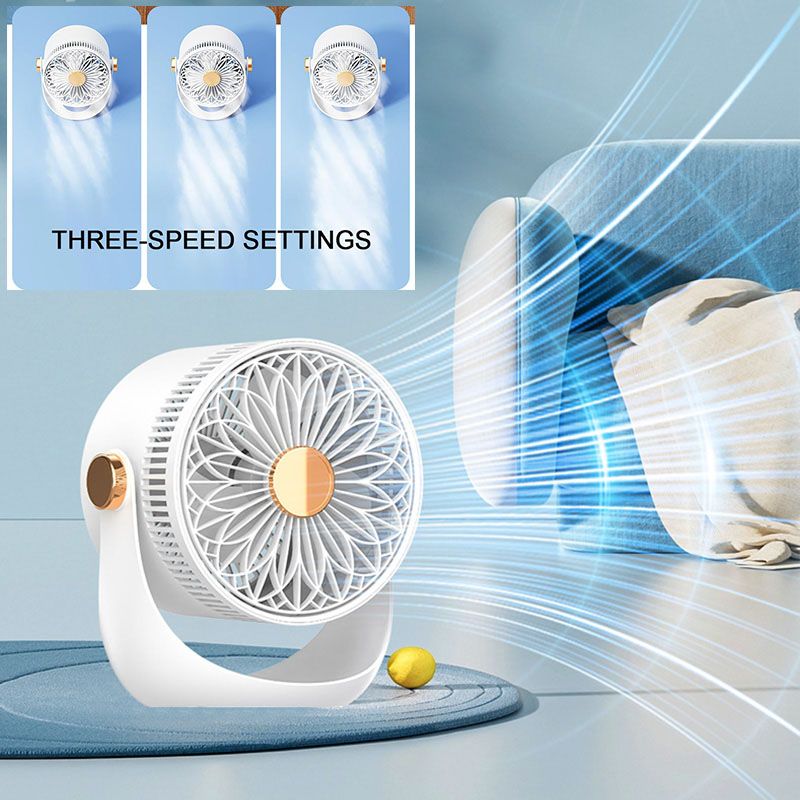 Hurricane Cannon High-Speed Circulating Wall-Mounted Desk Fan | Stornfield