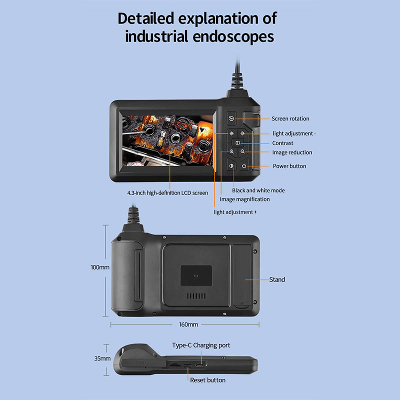 ScopeLite HD – Portable Inspection Camera with Screen and 8m Cable | Stornfield