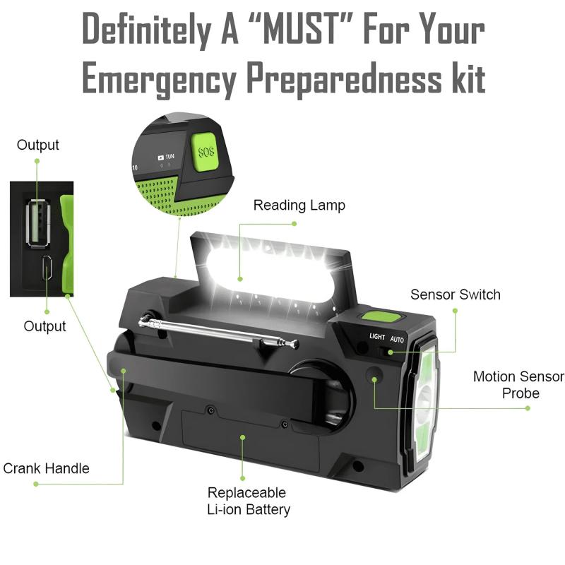 Multifunctional solar-powered radio | Stornfield