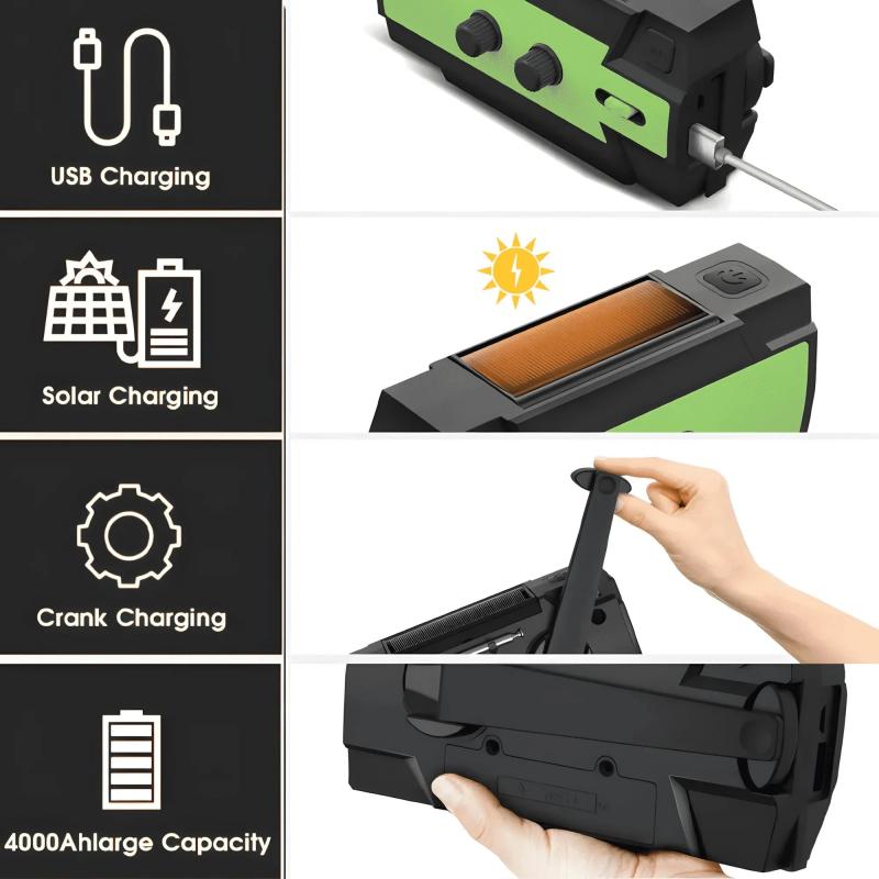 Multifunctional solar-powered radio | Stornfield