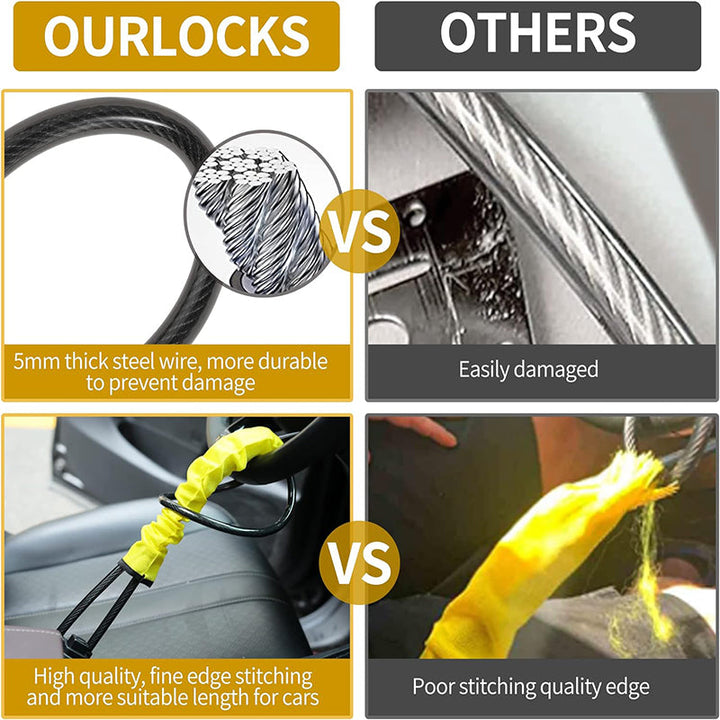 Stornfield | Steering Wheel Lock Tow Cable