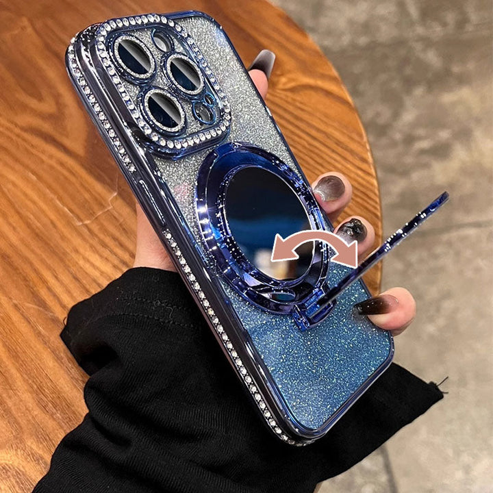 Stornfield | Phone Case with Mirror Magnetic Stand Glitter
