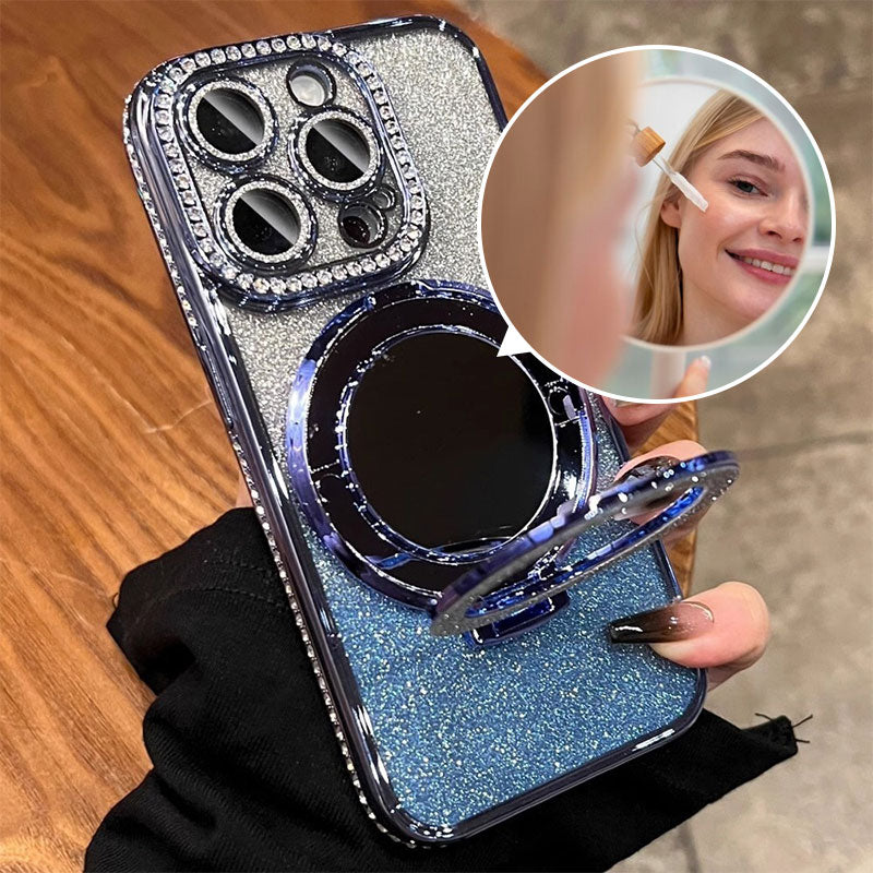 Stornfield | Phone Case with Mirror Magnetic Stand Glitter