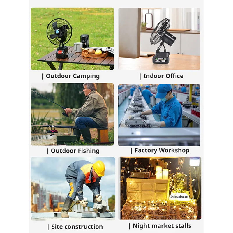 Rechargeable Portable Outdoor Wireless Camping Fan | Stornfield