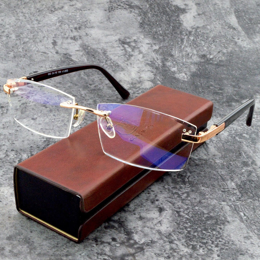 Stornfield | Viselio Intelligent Reading Glasses with Progressive Lenses | Ultralight & Blue Light Filter | For Near & Distant Vision | Titanium Frame TR90