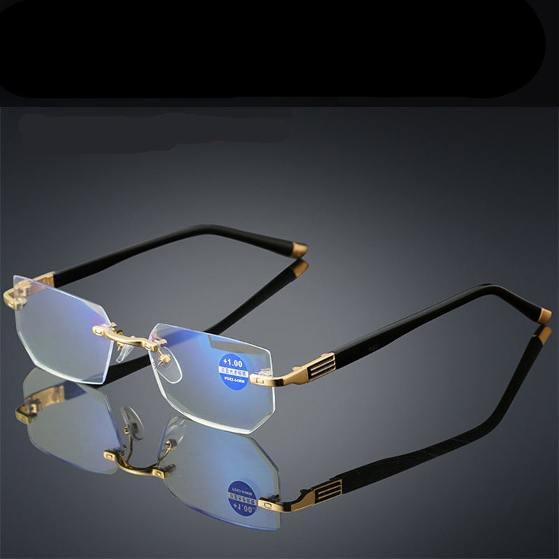 Stornfield | Viselio Intelligent Reading Glasses with Progressive Lenses | Ultralight & Blue Light Filter | For Near & Distant Vision | Titanium Frame TR90