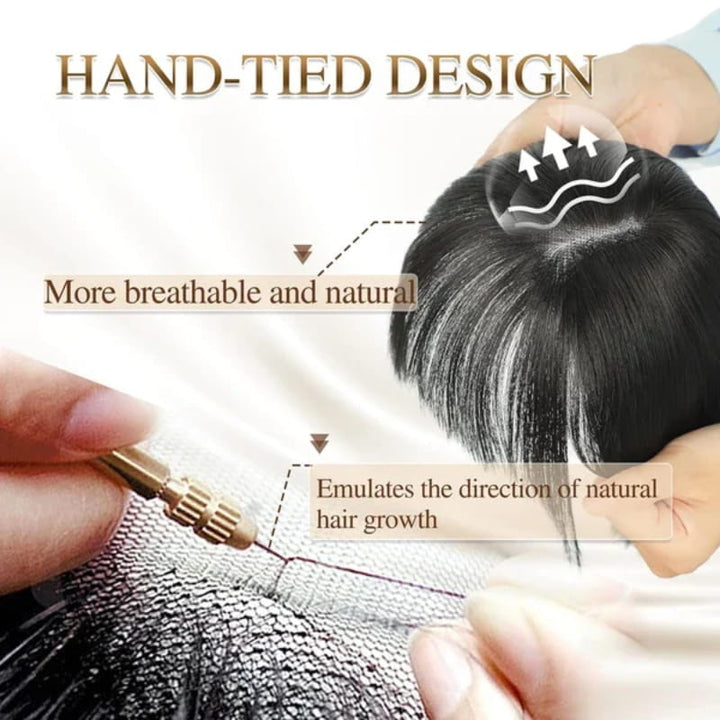 Stornfield | Natural Hairpiece with Bangs for Women