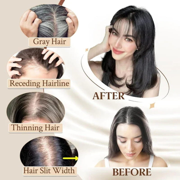 Stornfield | Natural Hairpiece with Bangs for Women
